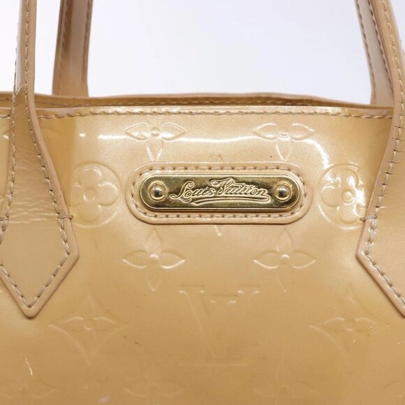 LOUIS VUITTON Vernis Wilshire PM Hand Bag Rose Flow Lantern Auth - Picture 12 of 16